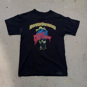 Haunted Hollywood Planet Hollywood Black Graphic Tee